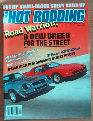 POPULAR HOT RODDING 1983 MAY - GTO HISTORY, BLUE MAX, FIRE-AM